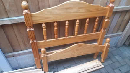 Photo of free Single pine bed frame (Littleover, Derby) #2