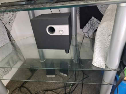 Photo of free Tv + unit + phillips 2.1 speakers (Kingsknowe EH14) #1