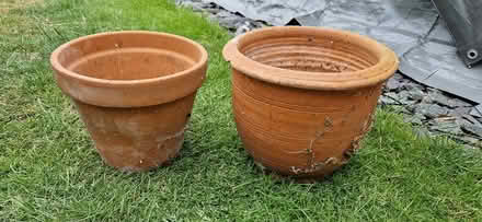 Photo of free 2 garden pots (TN40 chantry Bexhill) #1