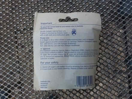 Photo of free Halfords exterior car bulb, type 380 12v 21/5W, halogen (Westbury Fields BS9) #1