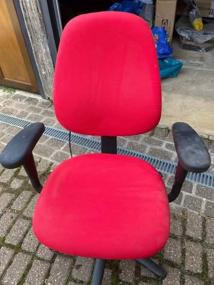Photo of free Office chair, fully adjustable, red (South Newington OX15) #3