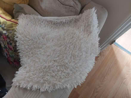 Photo of free Cream fluffy cushion cover (Wolverhampton WV3) #1