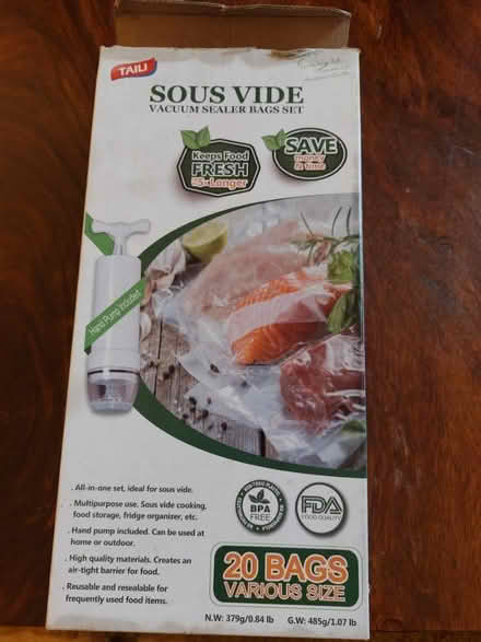 Photo of free Sous vide vacuum bag sealer set (Wolverhampton WV3) #1