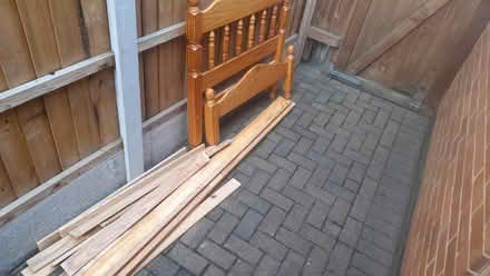 Photo of free Single pine bed frame (Littleover, Derby) #1