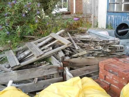 Photo of free Two wooden crates filled with wood (Great Meols CH47) #2