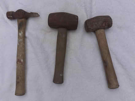 Photo of free 3 old hammers (Morecambee) #1