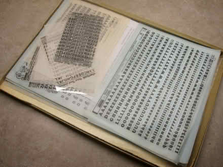 Photo of free Press-down lettering sheets (S.E. of Caledon Village) #1