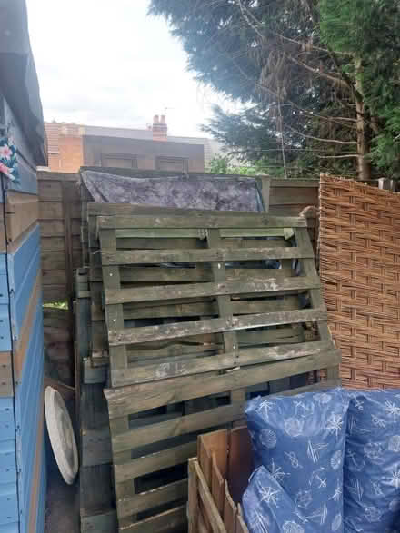 Photo of free Treated wooden pallets x6 (Wolverhampton WV3) #1