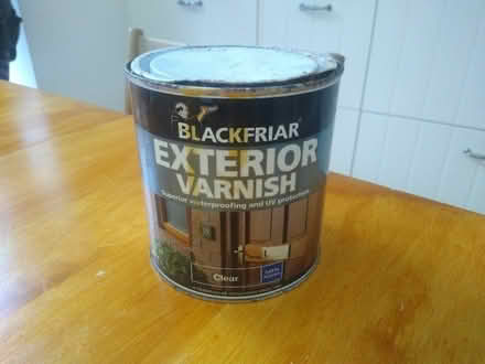 Photo of free 2 partially used tins of clear varnish (Hotwells BS8) #1