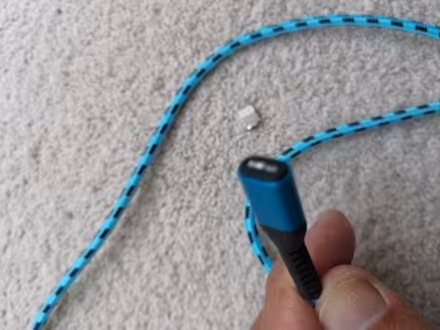 Photo of free 2 metre USB to i-Phone Charging Cable (New but broken) BLUE (Chorlton-cum-Hardy M16) #3