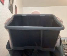 Photo of free Black plastic storage box (Oxton, Birkenhead CH43) #1