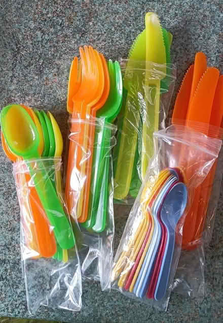 Photo of free Assorted plastic cutlery (Stinchcombe GL11) #1