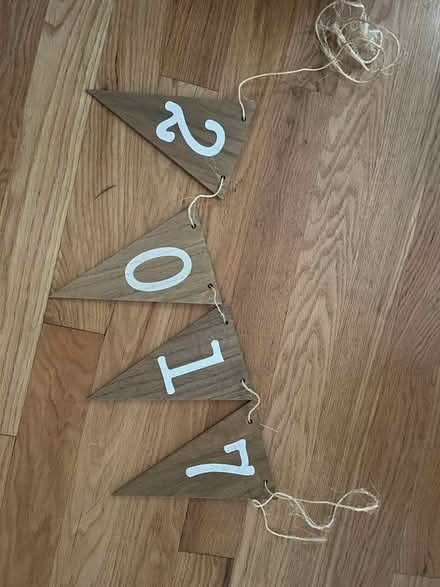 Photo of free Wooden banner style numbers (Washington Park) #1