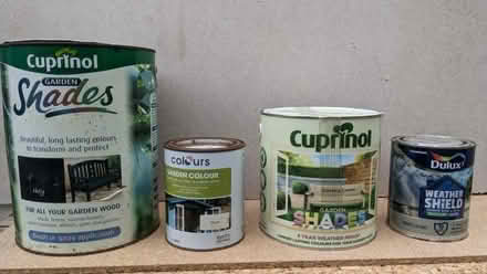 Photo of free Outdoor paint (4 tins) (Walton Lea WA4) #1