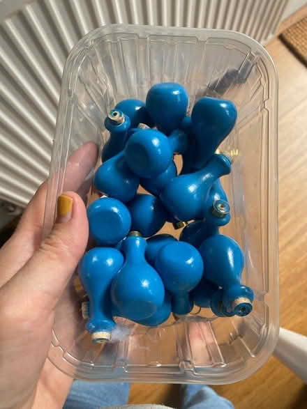 Photo of free Blue handles for crafts (Shakspeare Walk, N16) #1