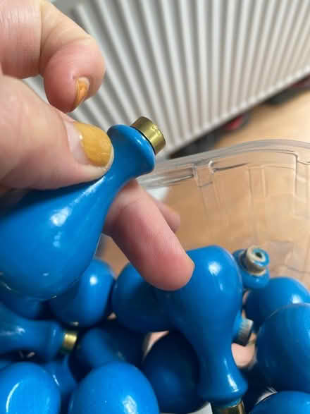 Photo of free Blue handles for crafts (Shakspeare Walk, N16) #2