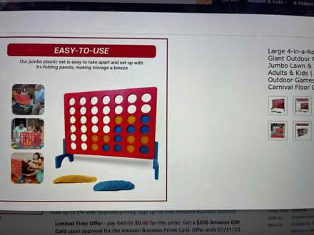 Photo of Connect 4 large outdoor games (Berryessa) #1