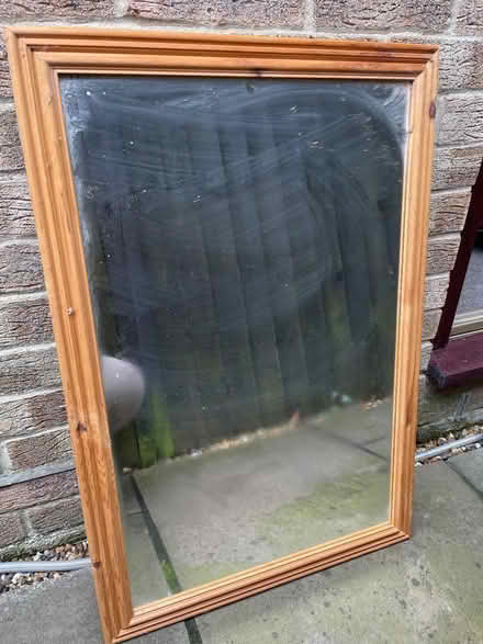 Photo of free Pine-framed mirror (Hook SO31) #1