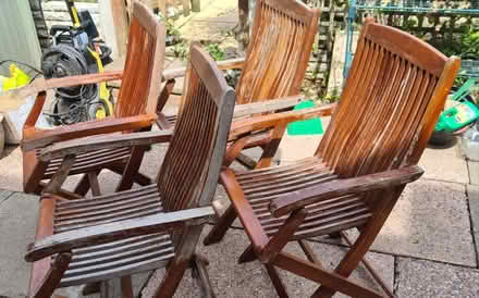 Photo of free Four garden chairs (castle bromwich B36) #2