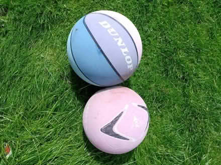 Photo of free Two Dunlop basketballs (Colwyn Bay LL29) #1