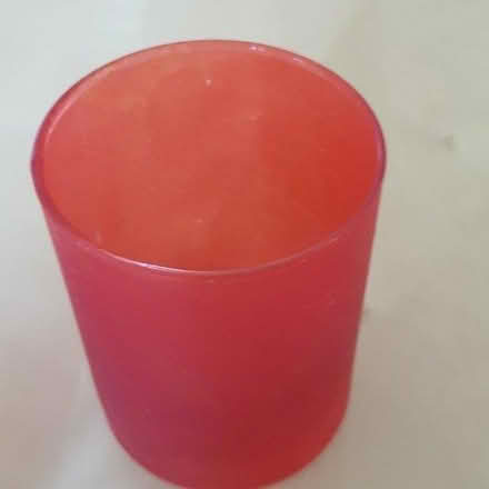 Photo of free Three Red Glass Tealight Holders (Handforth SK9) #3