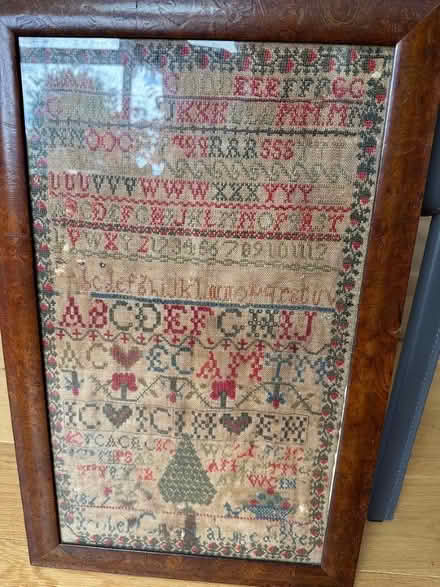Photo of free Framed crossstitch sampler (Charlton OX12) #1