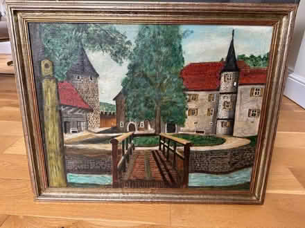 Photo of free Framed painting of Swiss house (Charlton OX12) #1