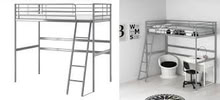Photo of free Metal loft bed frame (Brightwood (20012)) #1