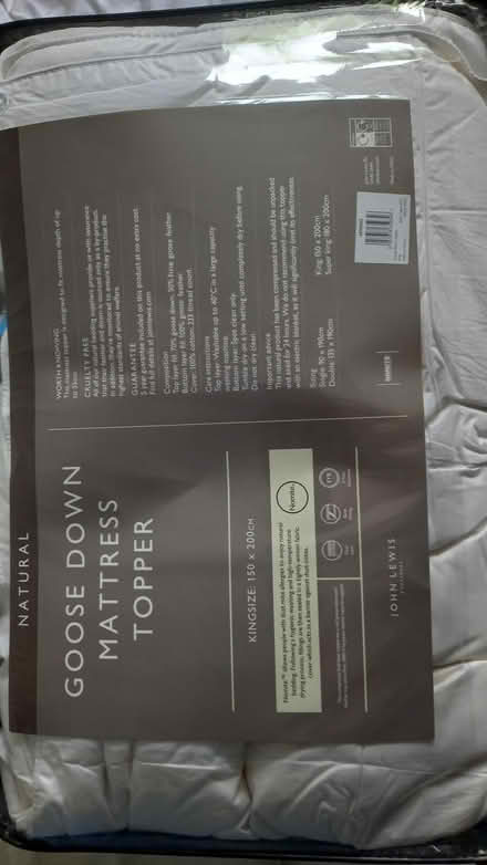 Photo of free Mattress topper, kingsize (Humphrey's End GL5) #1