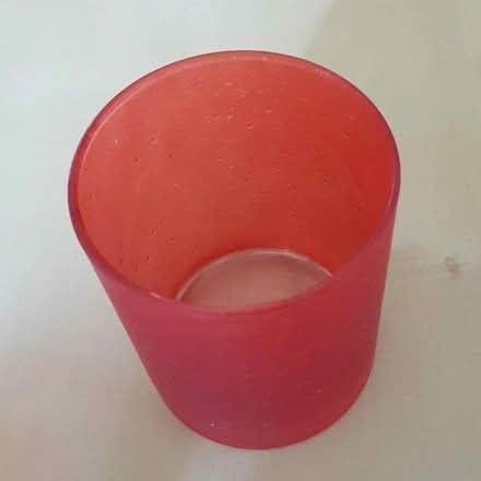 Photo of free Three Red Glass Tealight Holders (Handforth SK9) #4
