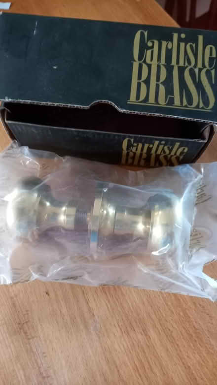 Photo of free Brass door handle (Humphrey's End GL5) #1