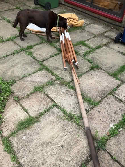 Photo of free Broken parasol: wood only, not dog (Whittlesford, CB22) #1