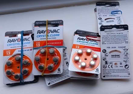 Photo of free Hearing aid batteries size 13 (Trefor LL65) #1