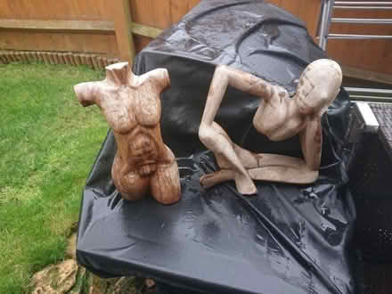 Photo of free Wooden garden statues (Southfields) #1