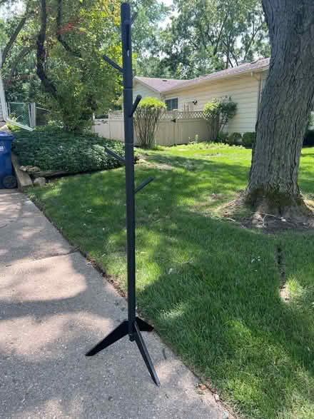 Photo of free Black wooden coat stand (Briarcliffe, Wheaton) #1