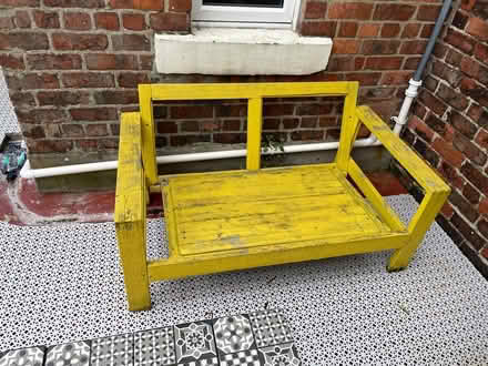 Photo of free Yellow outdoor bench (Heaton, NE6) #1