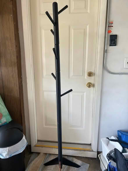 Photo of free Black wooden coat stand (Briarcliffe, Wheaton) #2