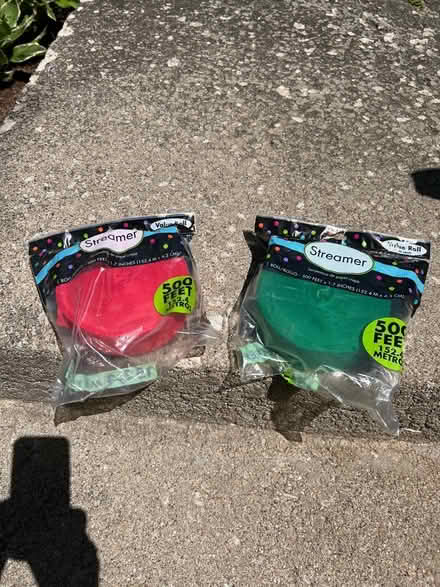 Photo of free Red & green crepe paper streamers (Briarcliffe, Wheaton) #1