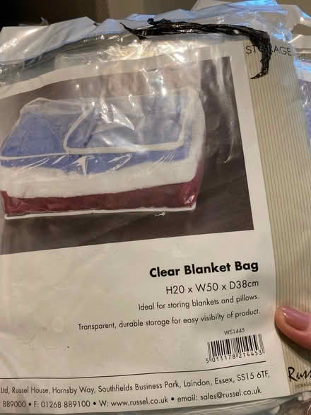Photo of free Blanket/clothe storage bag unopened (Raynes Park) #1