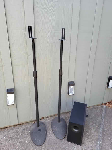 Photo of free Subwooder and Speaker Stands (Marinwood) #1