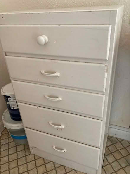 Photo of free Tall wooden set of drawers (Leckhampton) #1