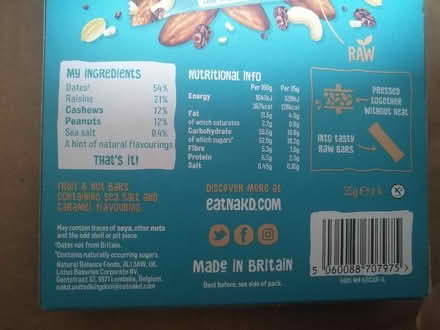 Photo of free Nakd Salted Caramel Bars (4pk) (Cutteslowe, OX2) #2