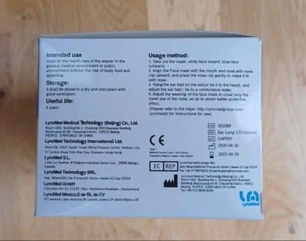 Photo of free LyncMed Face Mask Box of 50 (Fifity) x 3 (Redford EH13) #1
