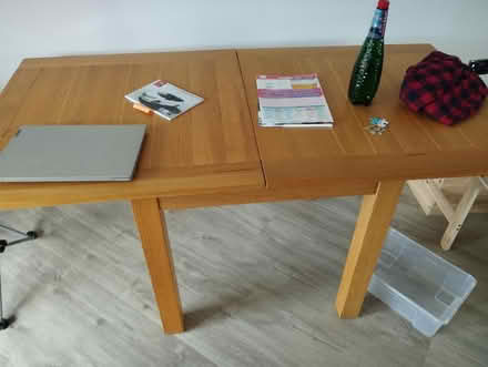 Photo of free Wooden oak foldable table (Stone, ST15) #1