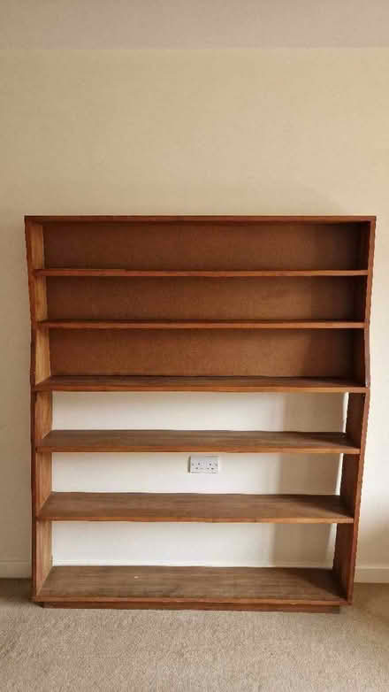 Photo of free Large wooden bookcase (Barkham RG41) #1