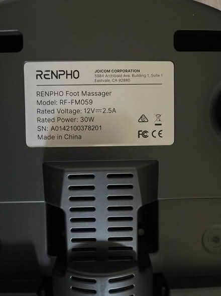 Photo of free Renpho Foot Massager (East Toronto) #3