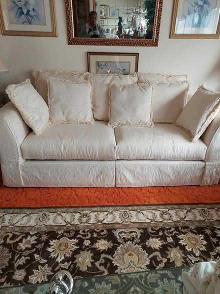 Photo of free White Sofa and Love Seat (Daly City) #2