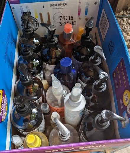 Photo of free Empty pump and spray bottles (Oswego il) #1