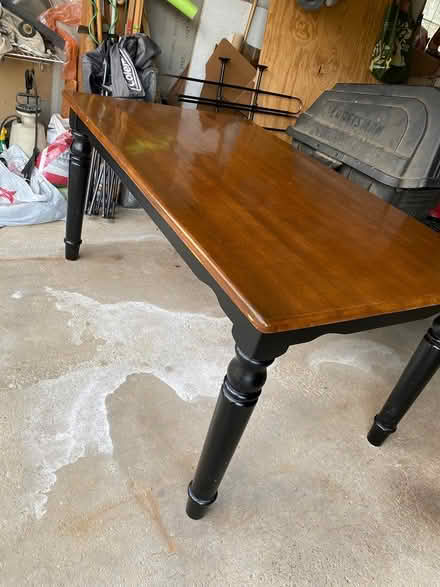 Photo of free 3’ x 5’ wood table (DownersGrove,Fairview & 59th) #2