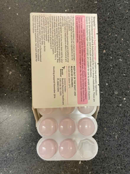 Photo of free Strawberry Sugar free Strepsils (BR3) #2